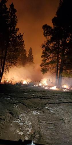 Bray Fire near Chiloquin