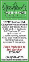 10712 Kestrel Rd. Completely