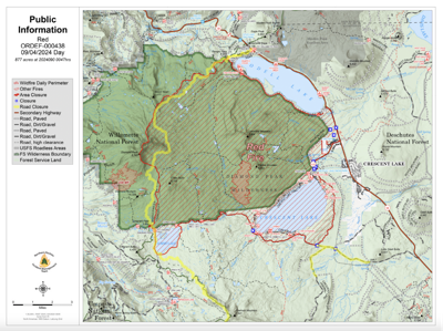 Red Fire footprint - Klamath County